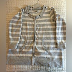 Christopher & Banks Petite Zip Up Jacket
